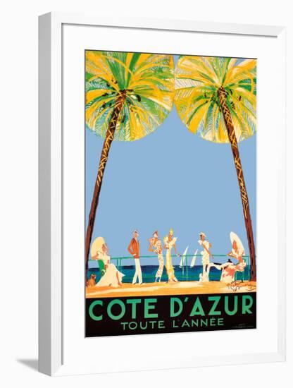 Cote d'Azur-Jean-Gabriel Domergue-Framed Art Print