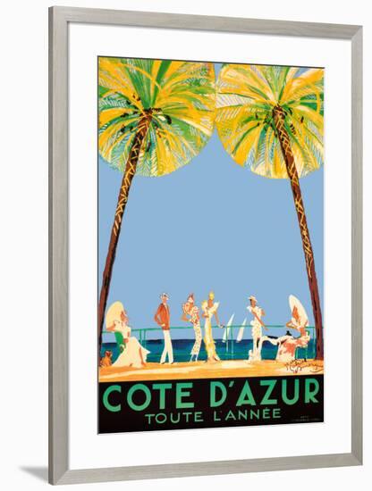 Cote d'Azur-Jean-Gabriel Domergue-Framed Art Print
