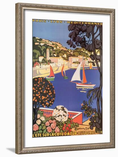 Cote d'Azur-null-Framed Art Print