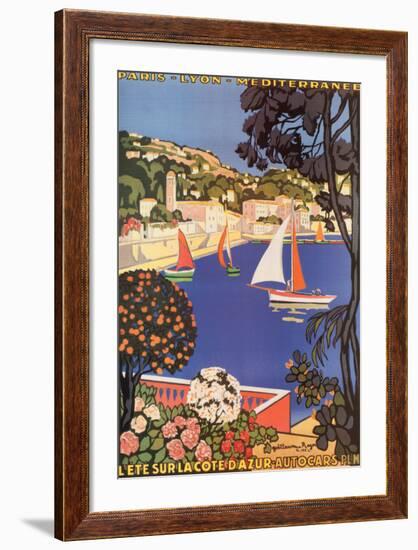 Cote d'Azur-null-Framed Art Print