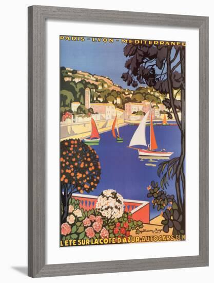 Cote d'Azur-null-Framed Art Print