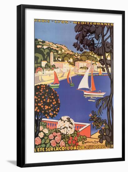 Cote d'Azur--Framed Art Print