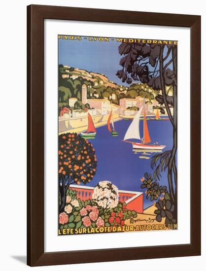 Cote d'Azur-null-Framed Art Print