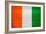 Cote D'Ivoire Flag Design with Wood Patterning - Flags of the World Series-Philippe Hugonnard-Framed Premium Giclee Print