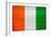 Cote D'Ivoire Flag Design with Wood Patterning - Flags of the World Series-Philippe Hugonnard-Framed Premium Giclee Print