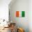 Cote D'Ivoire Flag Design with Wood Patterning - Flags of the World Series-Philippe Hugonnard-Art Print displayed on a wall