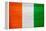 Cote D'Ivoire Flag Design with Wood Patterning - Flags of the World Series-Philippe Hugonnard-Framed Stretched Canvas