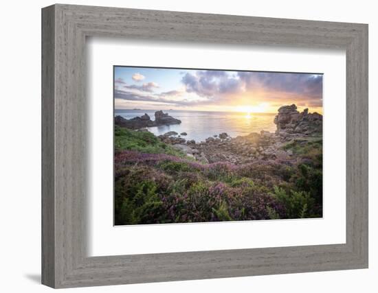 Cote De Granit Rose Sunrise-Philippe Manguin-Framed Photographic Print