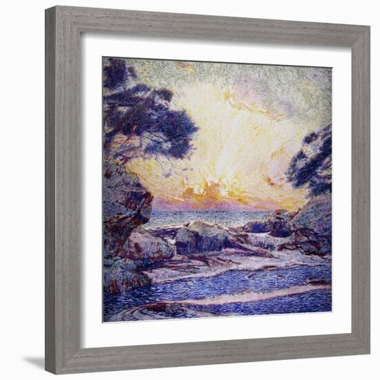 Cote Scene, Sunset, Scene De Cote, Coucher De Soleil-Frans Gaillard-Framed Giclee Print