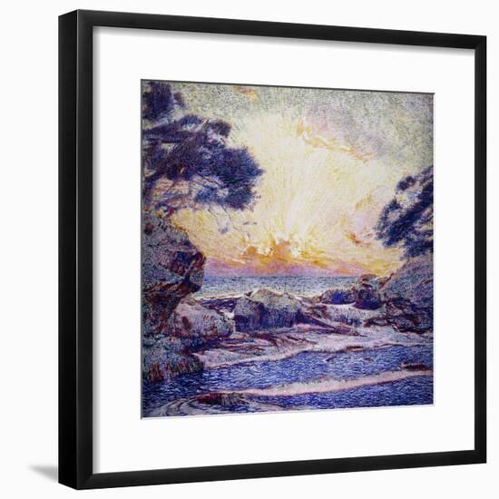 Cote Scene, Sunset, Scene De Cote, Coucher De Soleil-Frans Gaillard-Framed Giclee Print