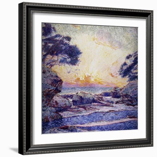 Cote Scene, Sunset, Scene De Cote, Coucher De Soleil-Frans Gaillard-Framed Giclee Print