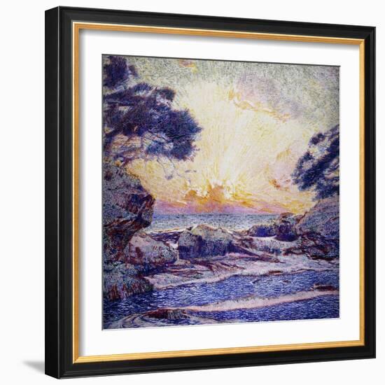 Cote Scene, Sunset, Scene De Cote, Coucher De Soleil-Frans Gaillard-Framed Giclee Print