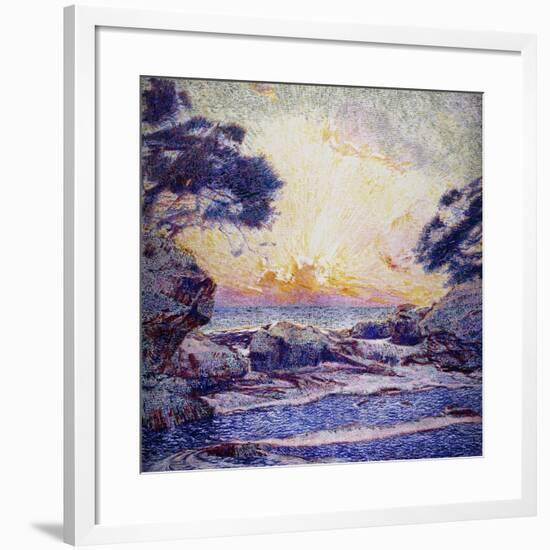 Cote Scene, Sunset, Scene De Cote, Coucher De Soleil-Frans Gaillard-Framed Giclee Print