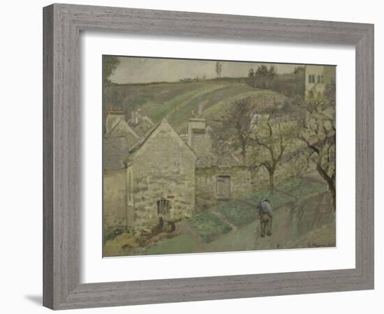 Côteau de L'Hermitage, Pontoise-Camille Pissarro-Framed Giclee Print