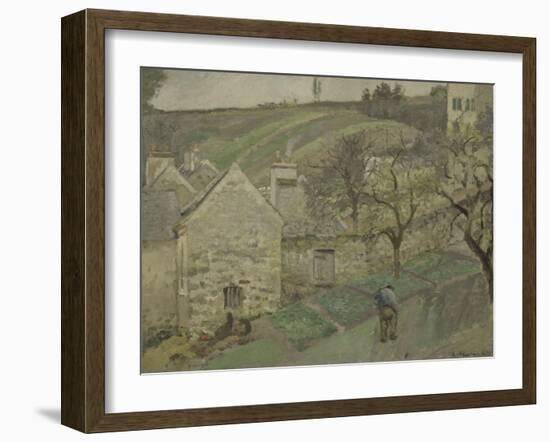 Côteau de L'Hermitage, Pontoise-Camille Pissarro-Framed Giclee Print