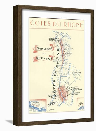 Cotes Du Rhone Wine Country-null-Framed Art Print
