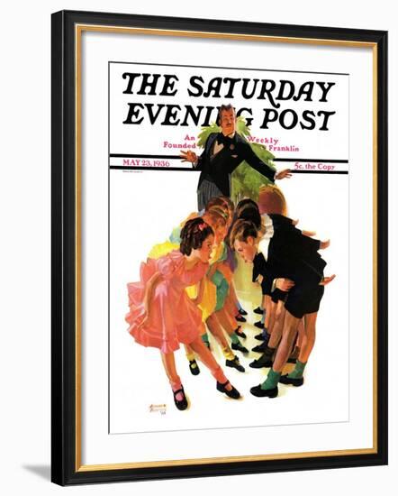 "Cotillion," Saturday Evening Post Cover, May 23, 1936-Albert W. Hampson-Framed Giclee Print