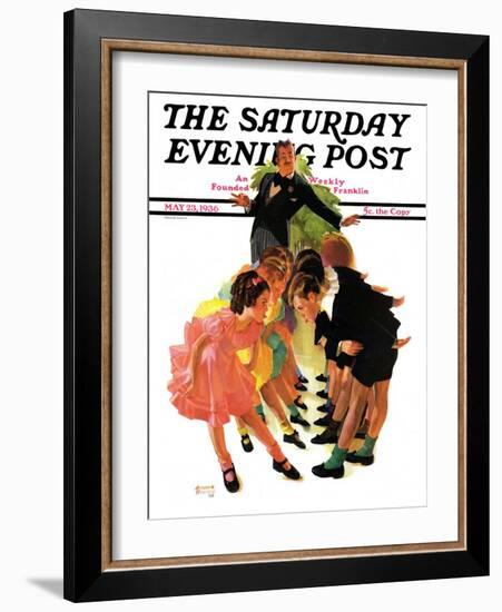 "Cotillion," Saturday Evening Post Cover, May 23, 1936-Albert W. Hampson-Framed Giclee Print