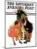 "Cotillion," Saturday Evening Post Cover, May 23, 1936-Albert W. Hampson-Mounted Giclee Print