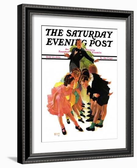 "Cotillion," Saturday Evening Post Cover, May 23, 1936-Albert W. Hampson-Framed Giclee Print