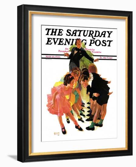 "Cotillion," Saturday Evening Post Cover, May 23, 1936-Albert W. Hampson-Framed Giclee Print