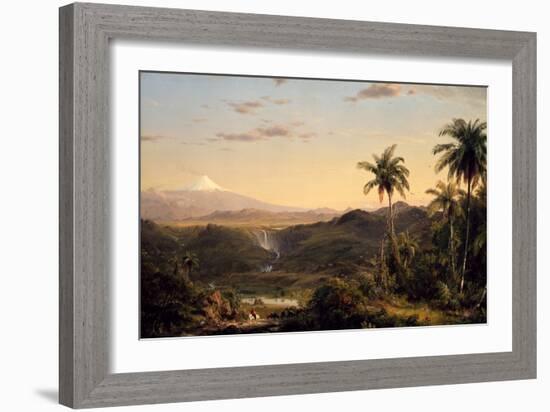 Cotopaxi, 1855 (Oil on Canvas)-Frederic Edwin Church-Framed Giclee Print