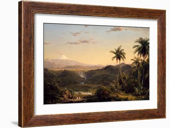 Cotopaxi, 1855 (Oil on Canvas)-Frederic Edwin Church-Framed Giclee Print