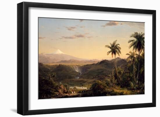 Cotopaxi, 1855 (Oil on Canvas)-Frederic Edwin Church-Framed Giclee Print