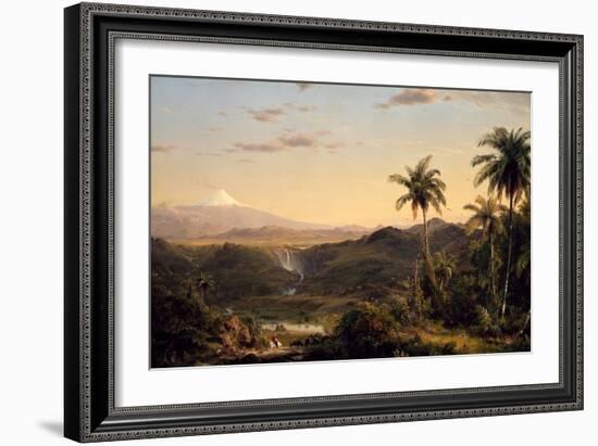 Cotopaxi, 1855 (Oil on Canvas)-Frederic Edwin Church-Framed Giclee Print