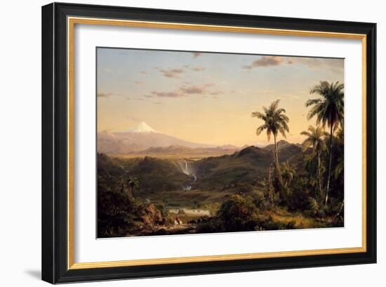 Cotopaxi, 1855 (Oil on Canvas)-Frederic Edwin Church-Framed Giclee Print