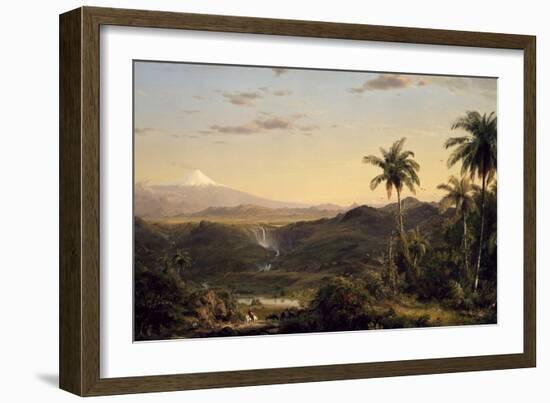 Cotopaxi, 1855-Frederic Edwin Church-Framed Giclee Print