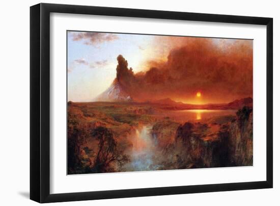 Cotopaxi, Ecuador [1]-Frederic Edwin Church-Framed Art Print