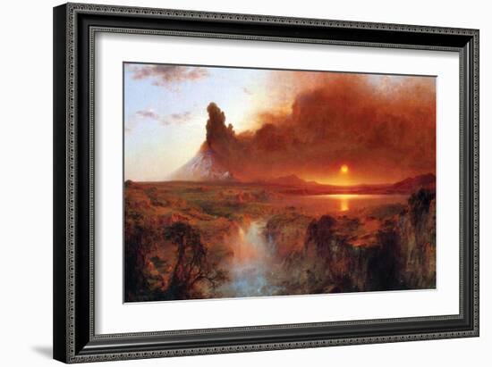 Cotopaxi, Ecuador [1]-Frederic Edwin Church-Framed Art Print