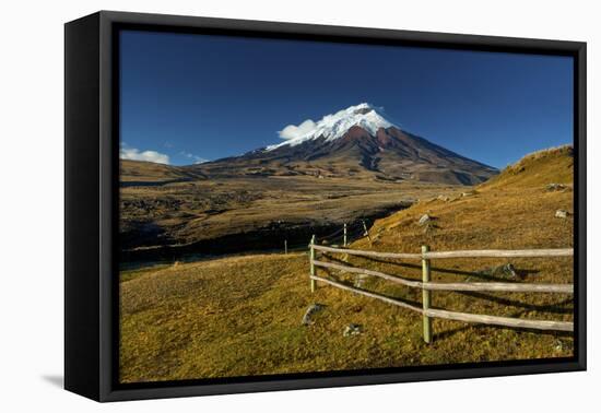 Cotopaxi National Park, Snow-Capped Cotopaxi Volcano-John Coletti-Framed Premier Image Canvas