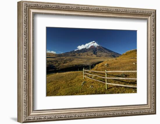 Cotopaxi National Park, Snow-Capped Cotopaxi Volcano-John Coletti-Framed Photographic Print