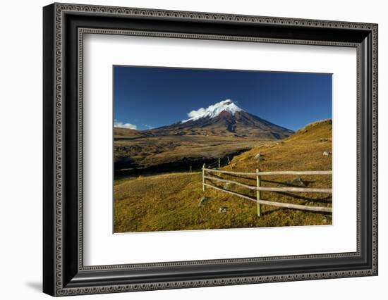 Cotopaxi National Park, Snow-Capped Cotopaxi Volcano-John Coletti-Framed Photographic Print