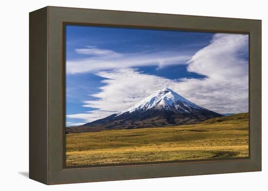 Cotopaxi Volcano 5897M Summit, Cotopaxi National Park, Cotopaxi Province, Ecuador, South America-Matthew Williams-Ellis-Framed Premier Image Canvas