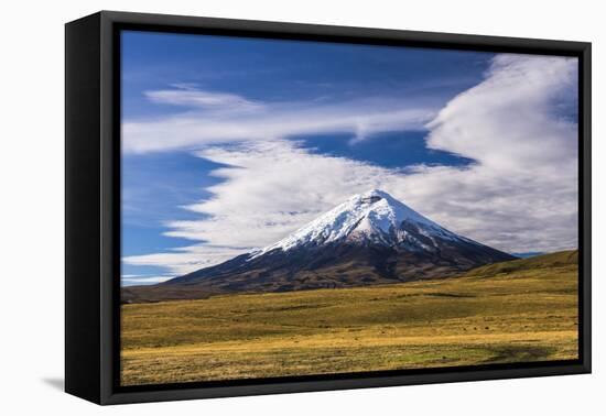 Cotopaxi Volcano 5897M Summit, Cotopaxi National Park, Cotopaxi Province, Ecuador, South America-Matthew Williams-Ellis-Framed Premier Image Canvas