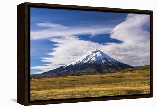 Cotopaxi Volcano 5897M Summit, Cotopaxi National Park, Cotopaxi Province, Ecuador, South America-Matthew Williams-Ellis-Framed Premier Image Canvas