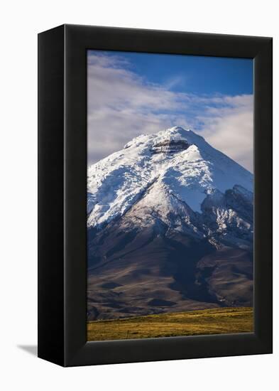 Cotopaxi Volcano Glacier Covered 5897M Summit, Cotopaxi National Park, Cotopaxi Province, Ecuador-Matthew Williams-Ellis-Framed Premier Image Canvas