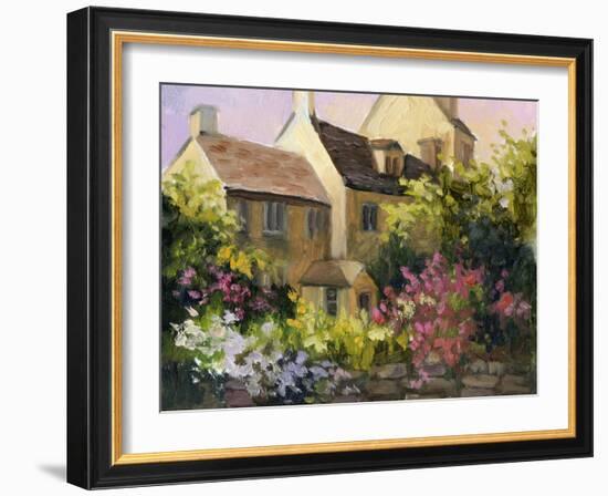 Cotswold Cottage V-Mary Jean Weber-Framed Art Print