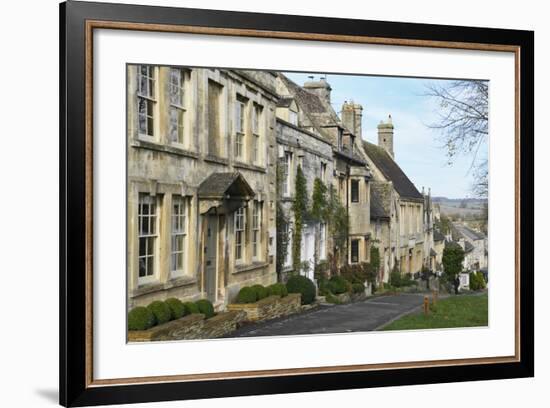 Cotswold Cottages Along the Hill, Burford, Cotswolds, Oxfordshire, England, United Kingdom, Europe-Peter Richardson-Framed Photographic Print