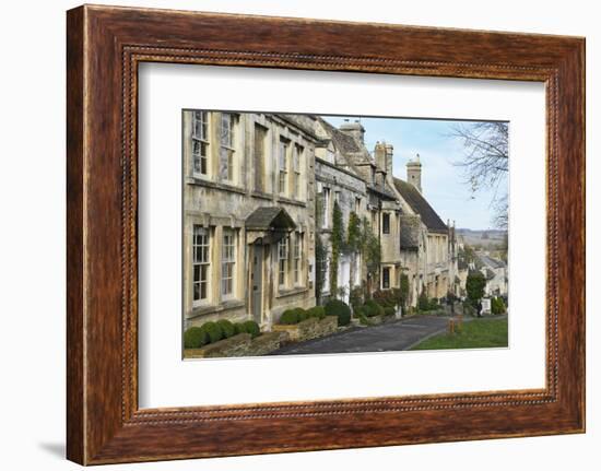 Cotswold Cottages Along the Hill, Burford, Cotswolds, Oxfordshire, England, United Kingdom, Europe-Peter Richardson-Framed Photographic Print