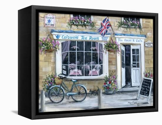 Cotswold Tea-Marilyn Dunlap-Framed Stretched Canvas