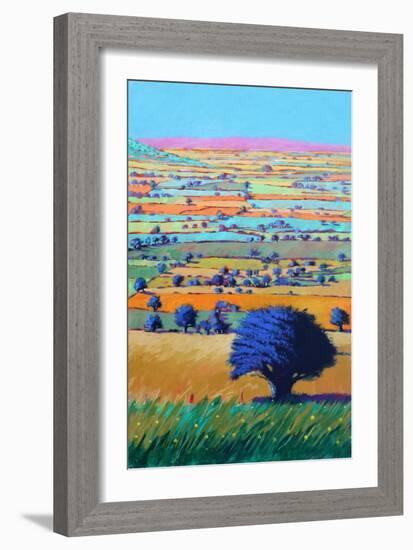 Cotswold Way, 2021 (acrylic on board)-Paul Powis-Framed Giclee Print