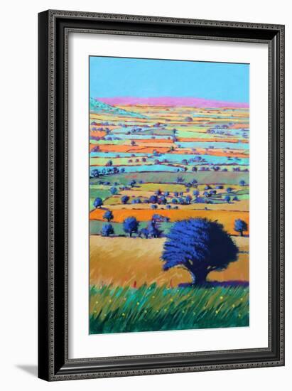 Cotswold Way, 2021 (acrylic on board)-Paul Powis-Framed Giclee Print