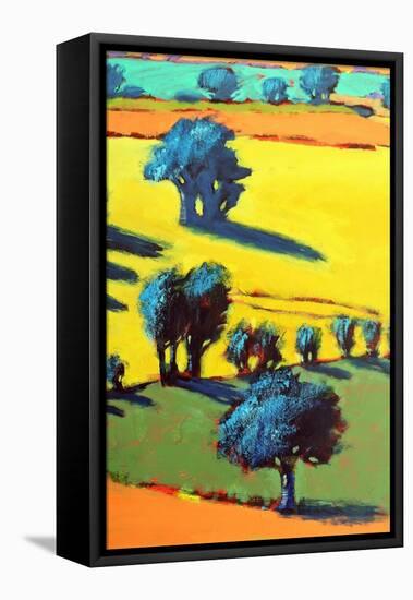 Cotswold Way close up 5-Paul Powis-Framed Premier Image Canvas