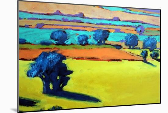 Cotswold Way close up 9-Paul Powis-Mounted Giclee Print