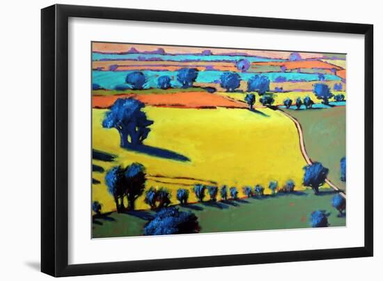 Cotswold Way close up-Paul Powis-Framed Giclee Print