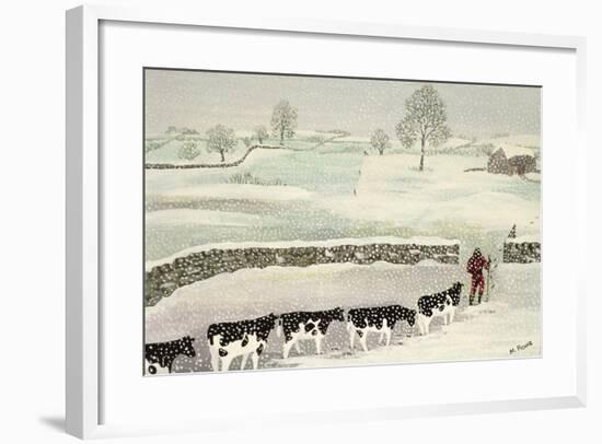 Cotswold: Winter Scene-Maggie Rowe-Framed Giclee Print